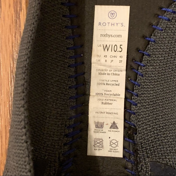 ❌SOLD❌Rothy’s The Point Flat - Gray - Picture 9 of 12